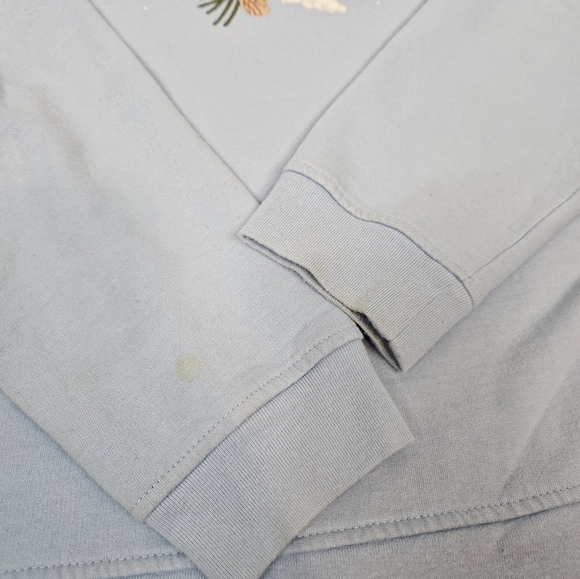 Breckenridge Baby Blue Winter‎ Sparrow Crew Neck Sweatshirt Size XL Women's - Picture 6 of 12